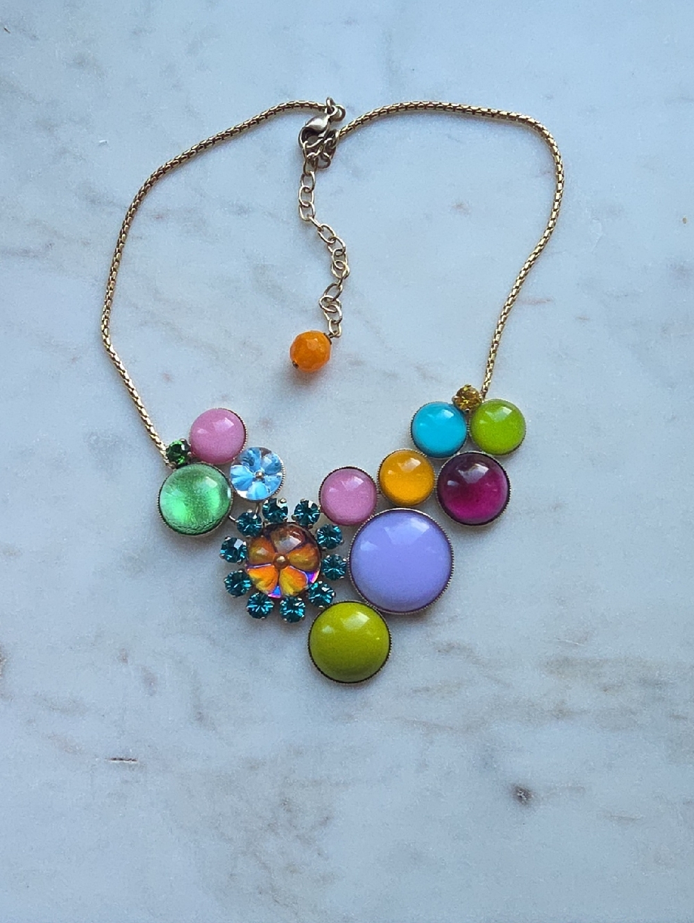 VINTAGE Philippe Ferrandis Paris Signed Runway Statement Bib Necklace